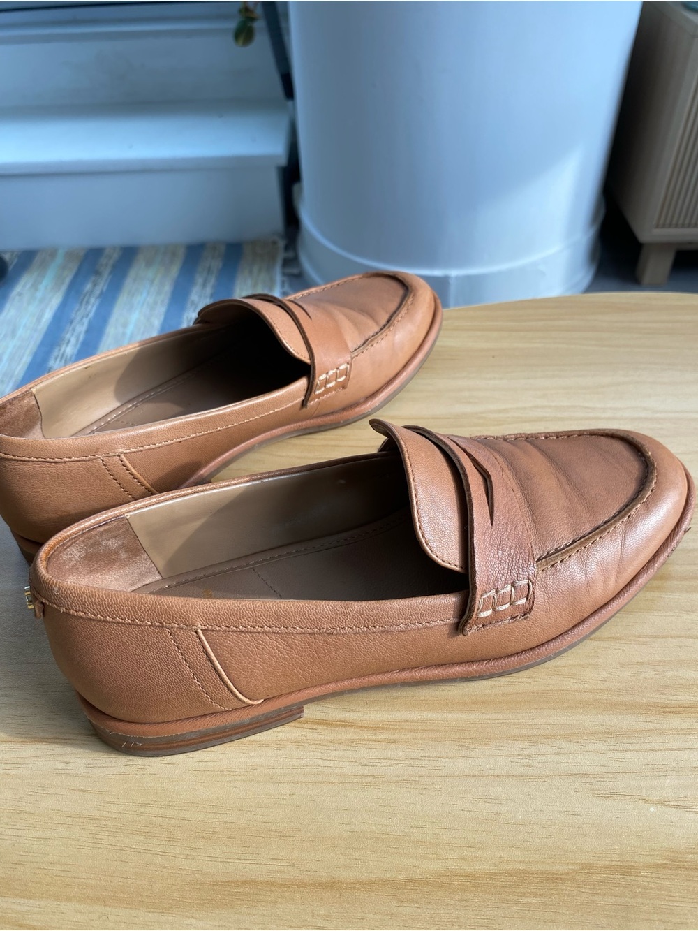Tan Leather Loafers